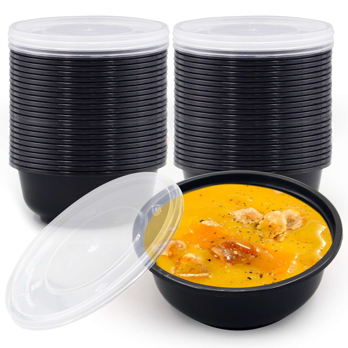 Black Meal Prep Bowls