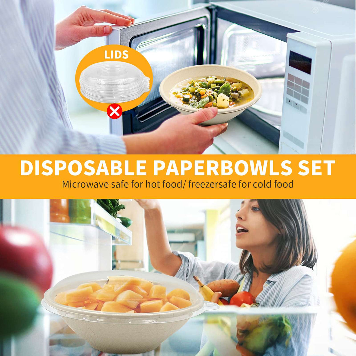 Bagasse Salad Bowls