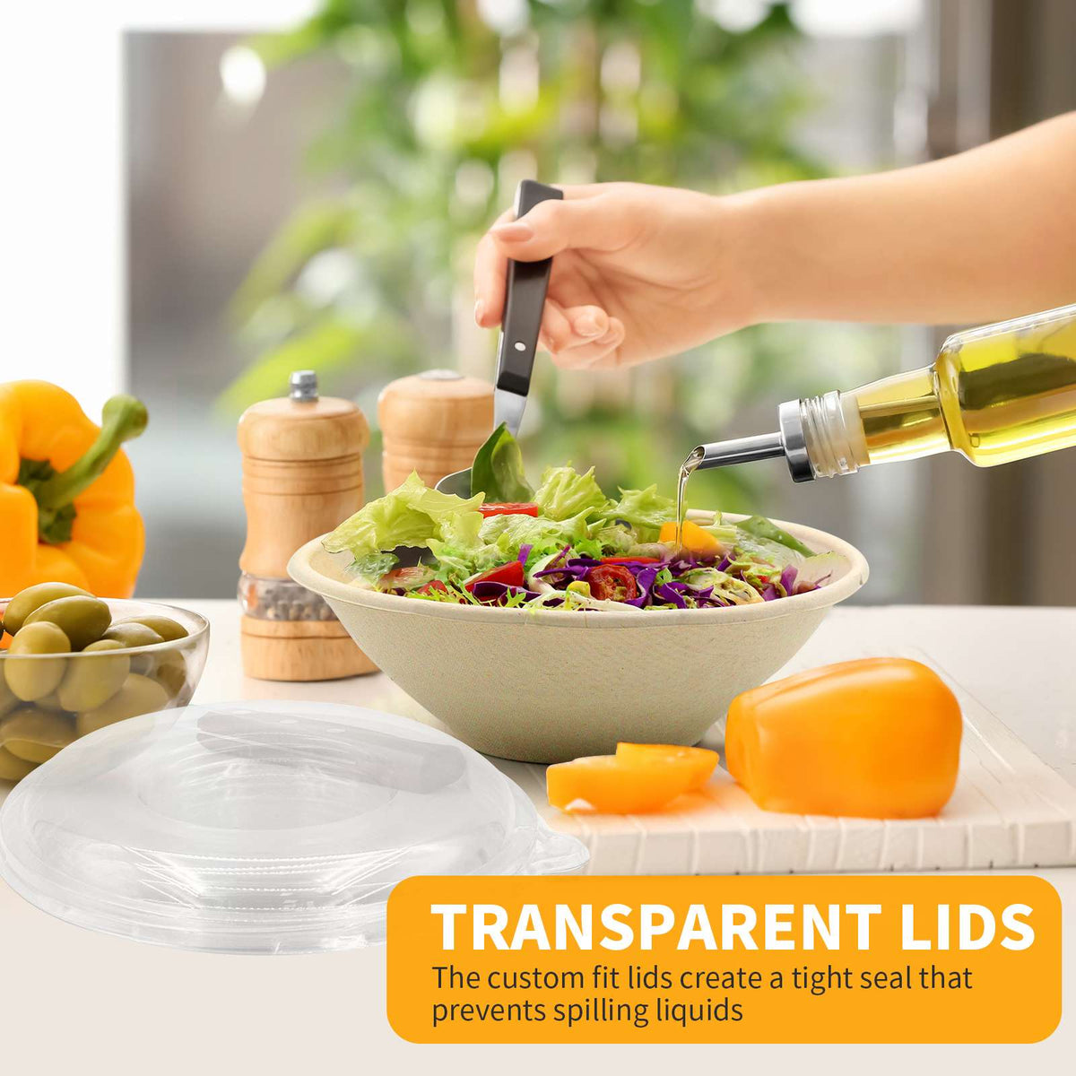 Bagasse Salad Bowls