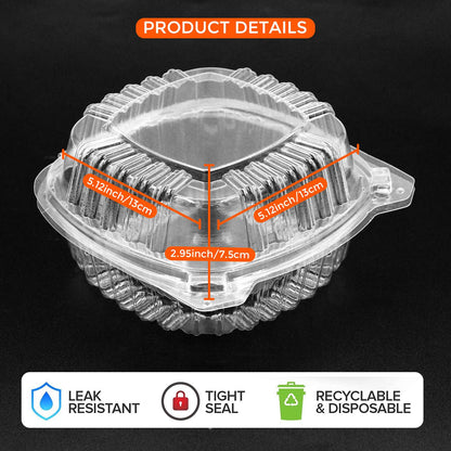 Clear Burger Box Salad Box 5.75 inches