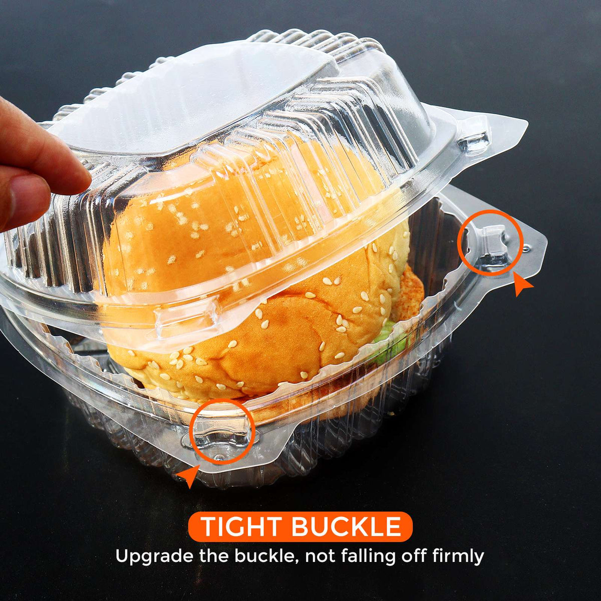 Clear Burger Box Salad Box 5.75 inches