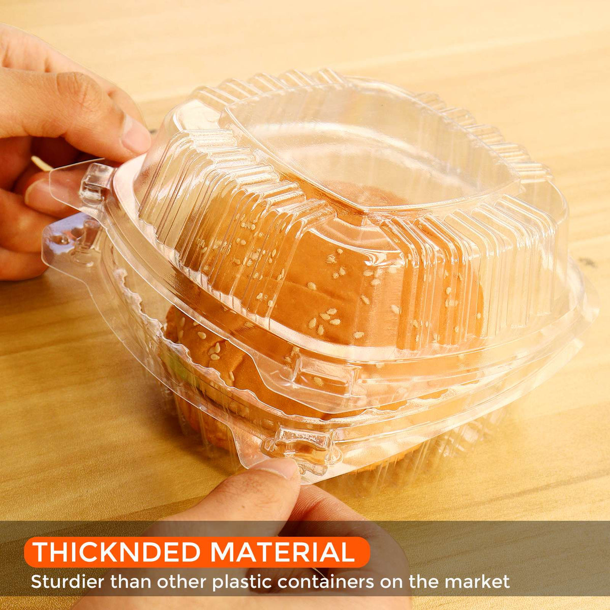 Clear Burger Box Salad Box 5.75 inches