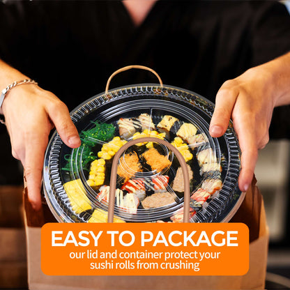 Sushi rounds, party trays